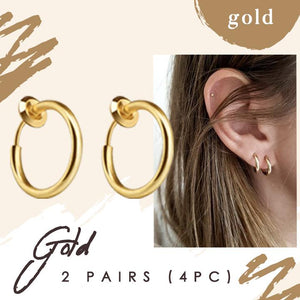 Non-Piercing Retractable Earrings